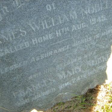 NOBLE James William -1945 &amp; Frances Mary 