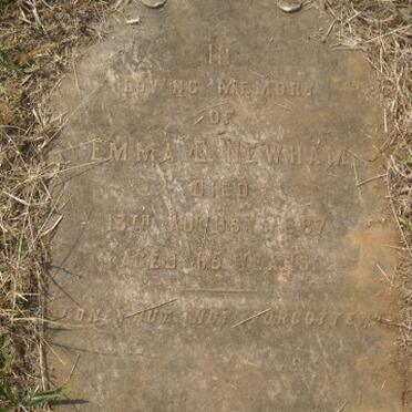 NEWHAM Emma E. -1887