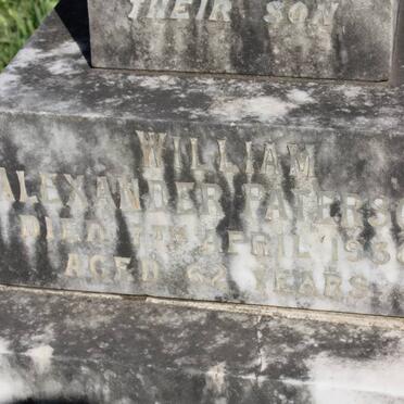 PATERSON William Alexander -1930