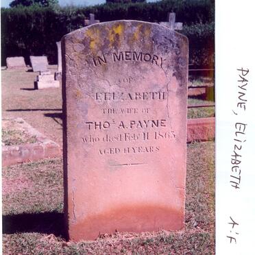 PAYNE Elizabeth -1863