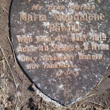 POWELL Maria Magdalena -1919