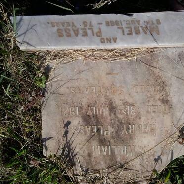 PLEASS William Henry -1921 :: PLEASS Mabel -1966