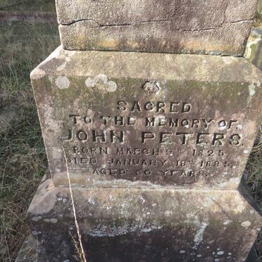 PETERS John 1825-1885