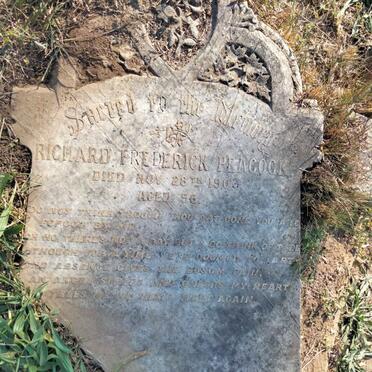 PEACOCK Richard Frederick -1903