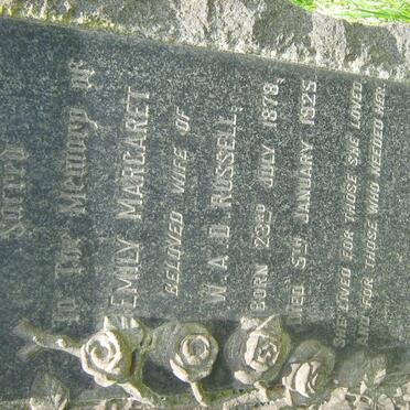 RUSSELL Emily Margaret 1878-1925 