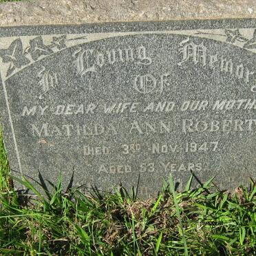 ROBERTS Matilda Ann -1947