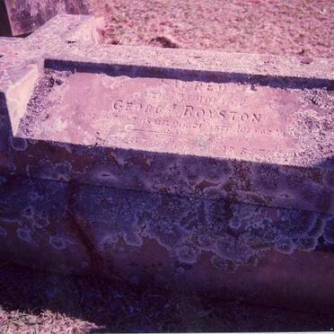ROYSTON George -1877