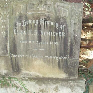 SCHIEVER Elsa H.D.  -1935