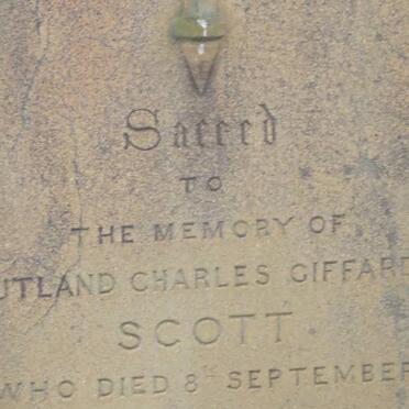 SCOTT ?utland Charles Giffard -1866