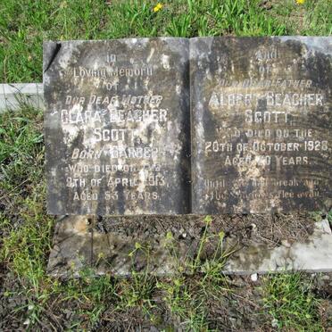 SCOTT Albert, Beacher-1928 &amp; Clara BARBER -1913