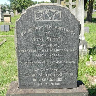 SUTTIE William -1945 &amp; Jane YOUNG -1943 :: SUTTIE Jessie Mildred 1913-1915