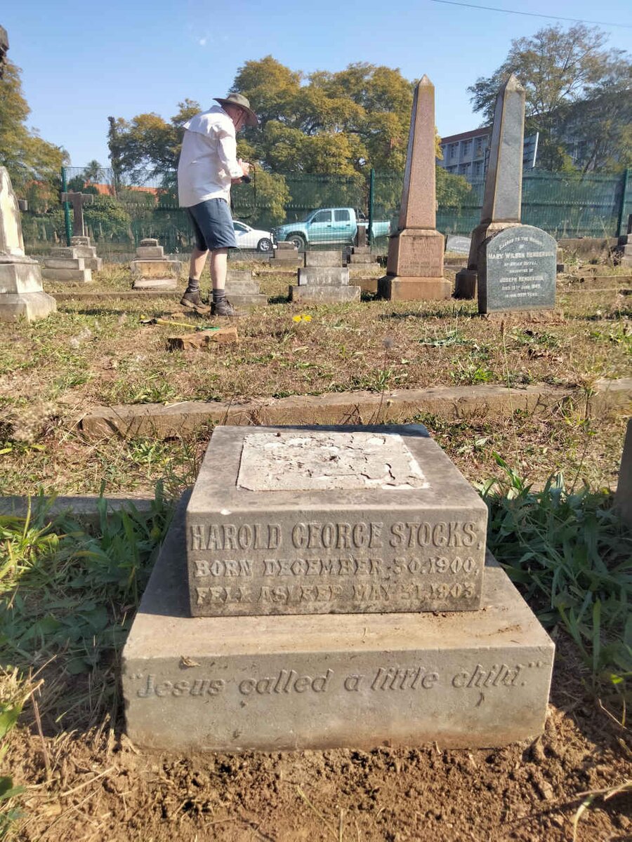 STOCKS Harold George 1900-1903