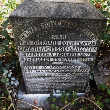 SCHEEPERS Christina 1907-1916