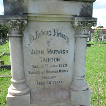 TAINTON John Warwick -1929