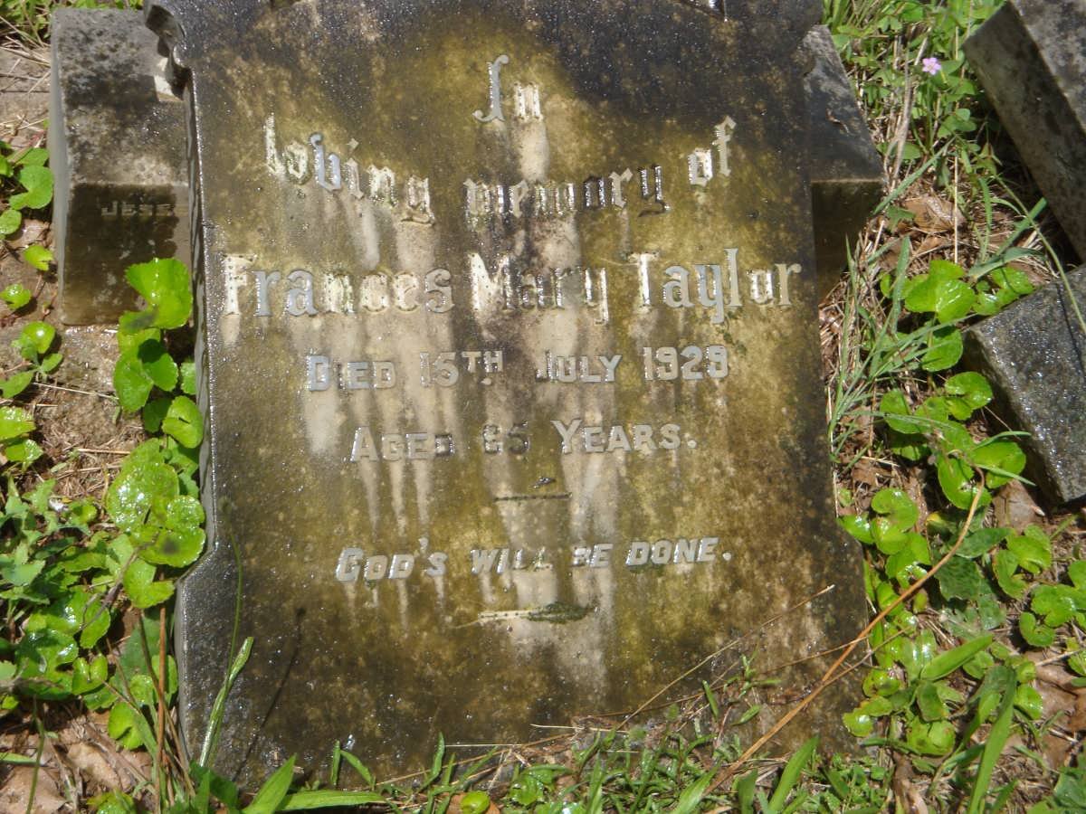 TAYLOR Frances Mary -1929