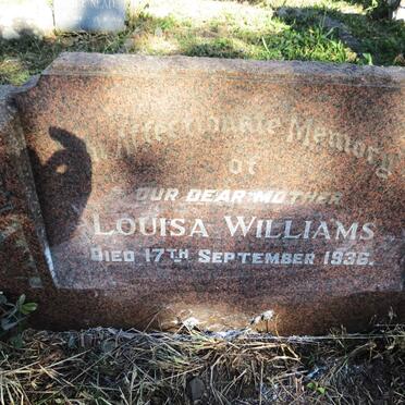 WILLIAMS Louisa -1936