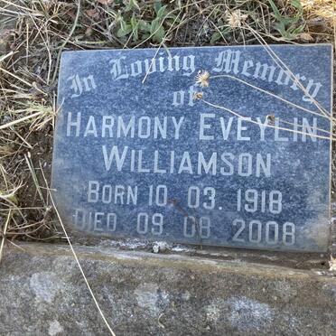 WILLIAMSON Harmony Eveylin 1918-2008