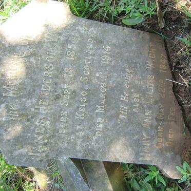 WIGHT James Henderson 1854-1914 &amp; Mary Ann Lilias 1847-