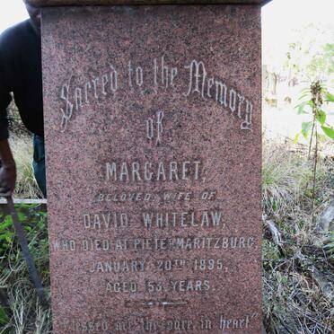 WHITELAW Margaret -1895