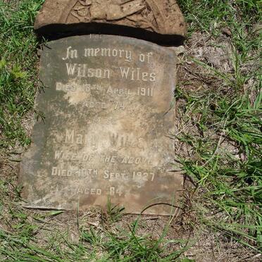 WILES Wilson -1911 &amp; Mary -1927