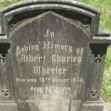 WHEELER Albert Charles -1930 &amp; Betsy -1942