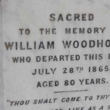 WOODHOUSE William -1865