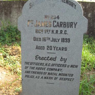 CARBURY James -1899
