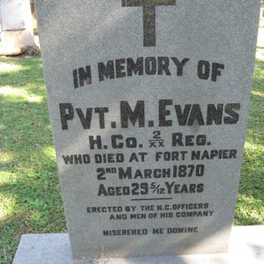 EVANS M. -1870