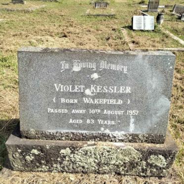 KESSLER Violet nee WAKEFIELD -1957