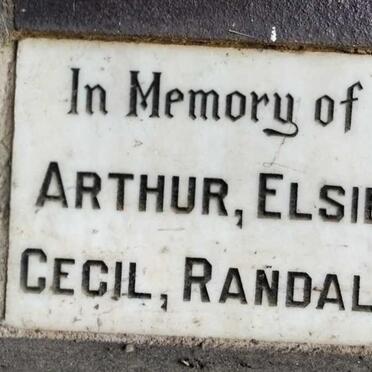 ? Arthur ::? Elsie ::? Cecil ::? Randall