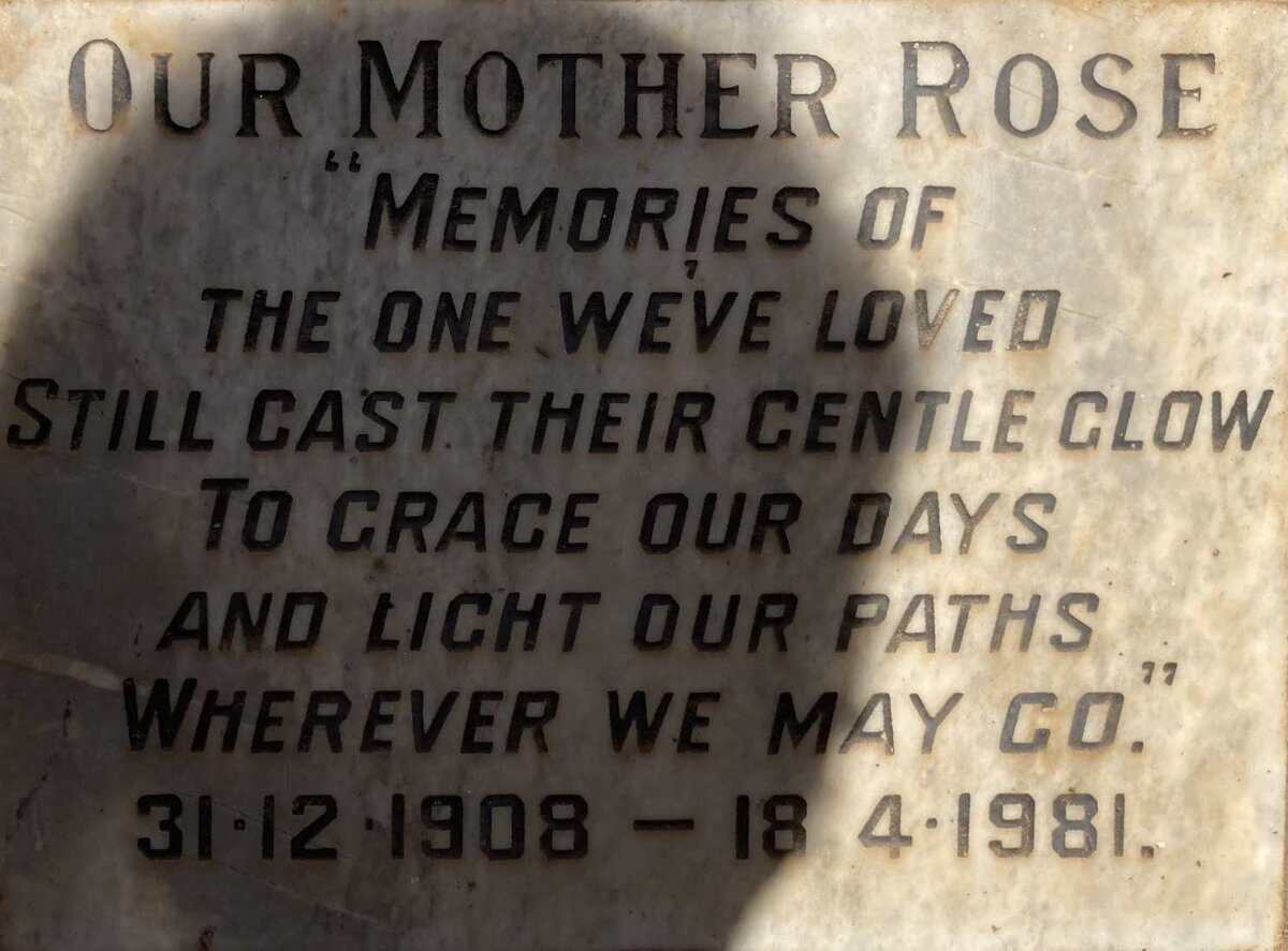 ? Rose 1908-1981