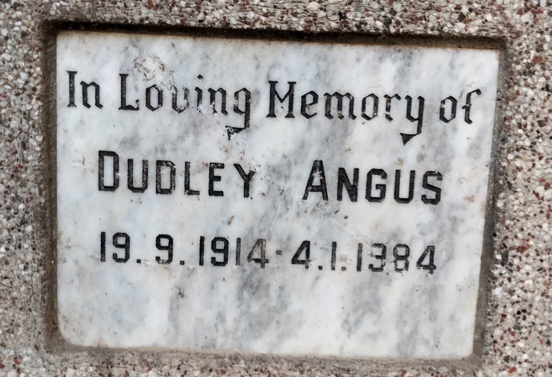 ANGUS Dudley 1914-1984