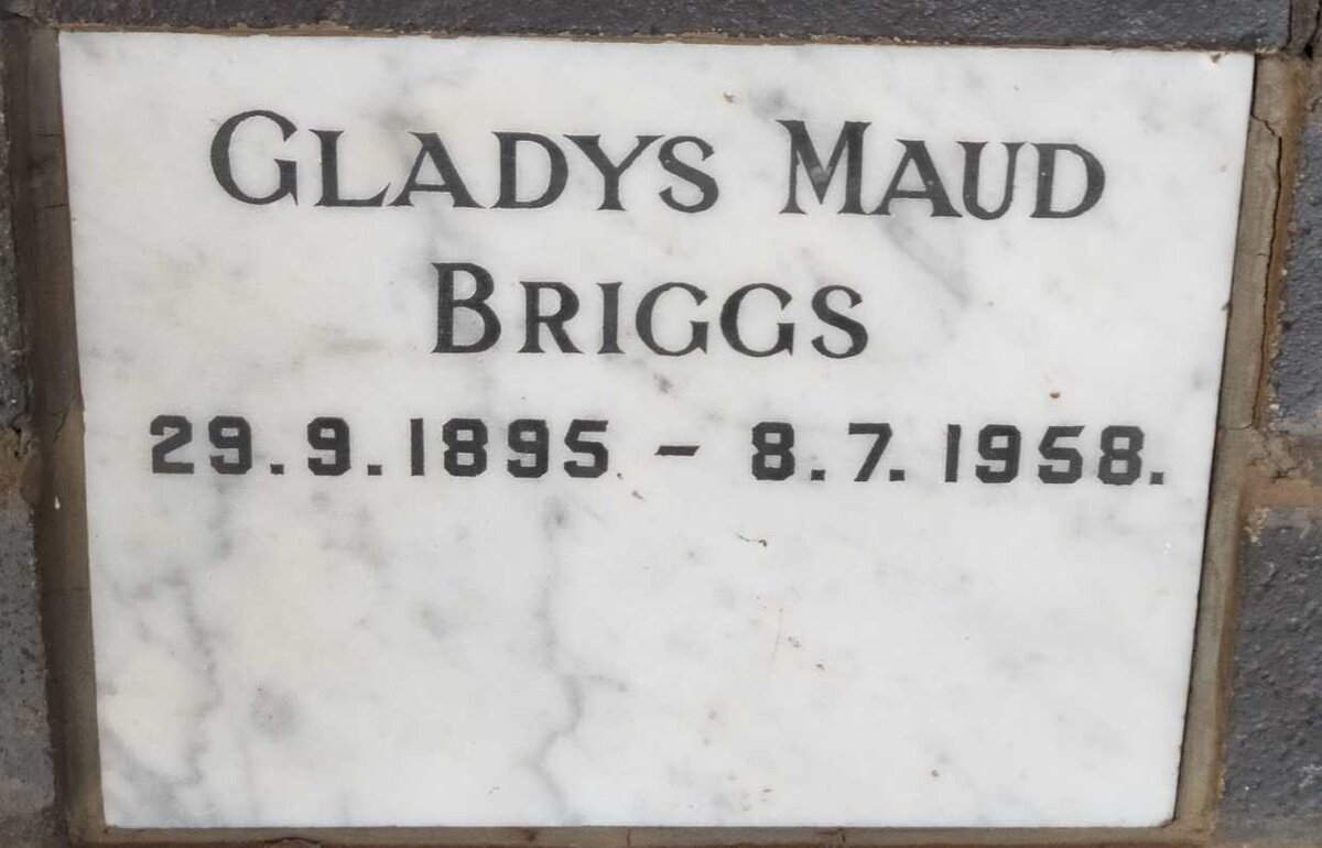BRIGGS Gladys Maud 1895-1958