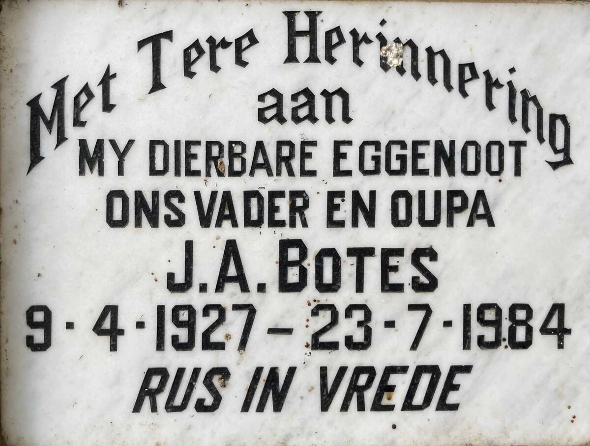 BOTES J.A. 1927-1984