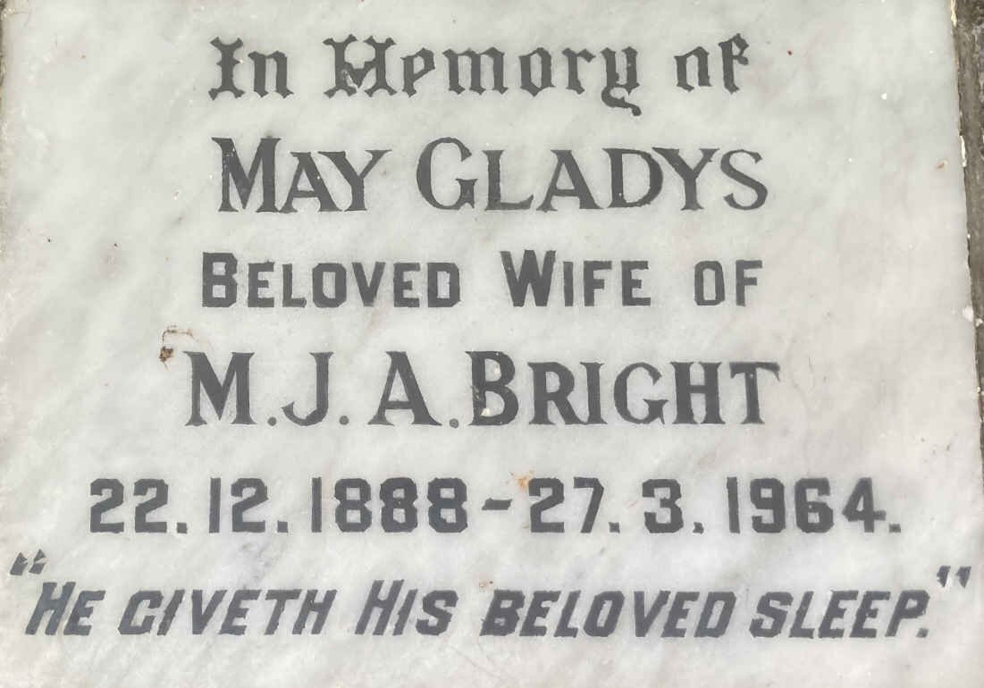 BRIGHT May 1888-1964