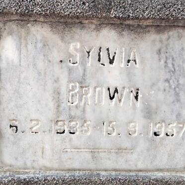 BROWN Sylvia 1?-1957