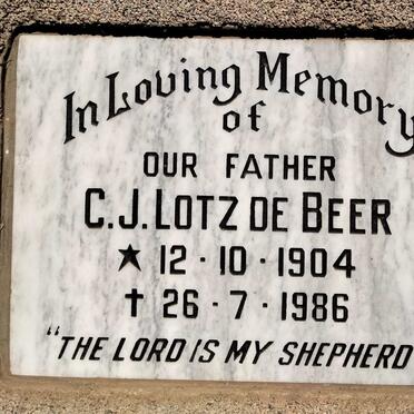 BEER D.J. Lotz, de 1904-1986
