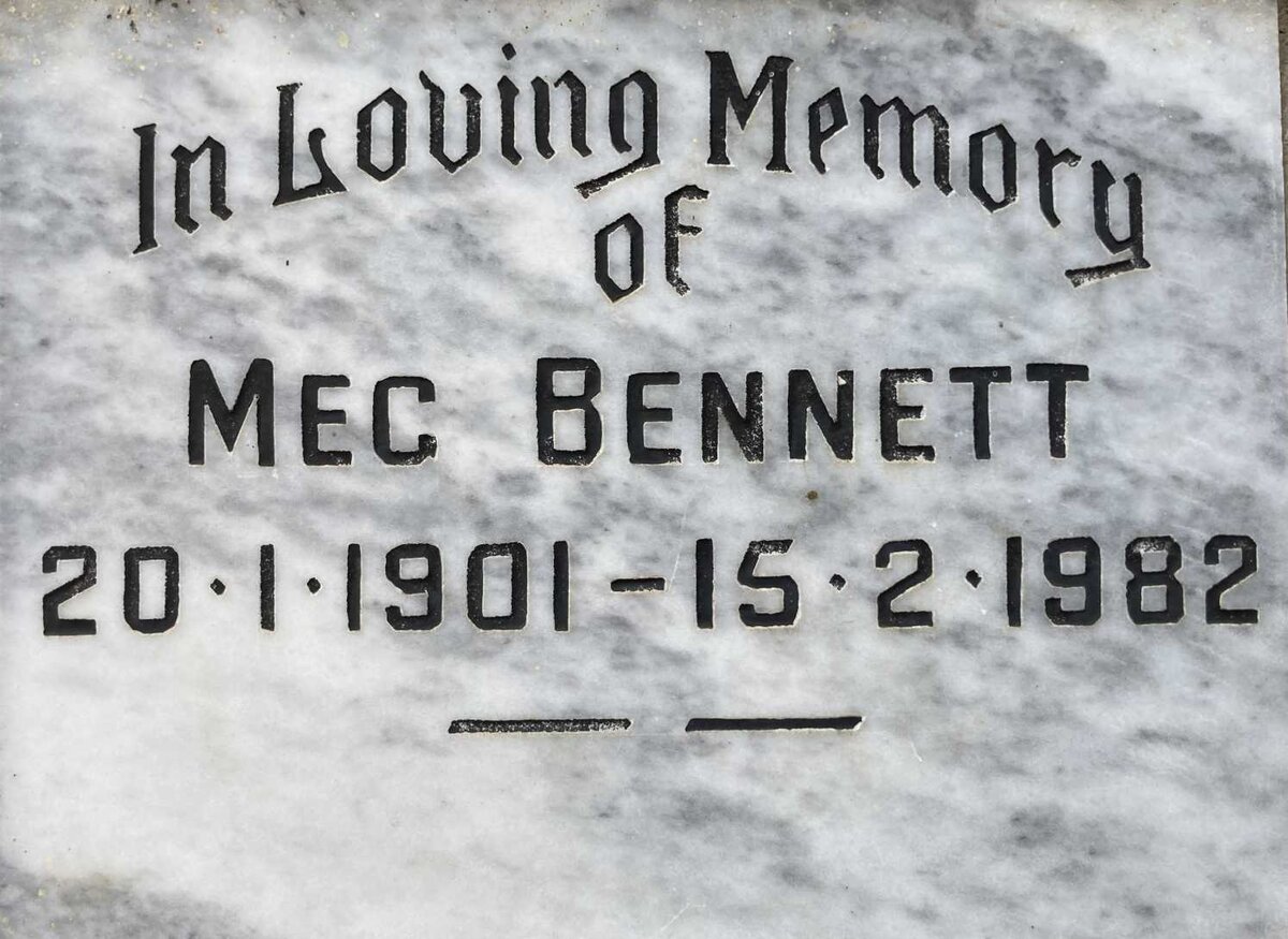 BENNETT Meg 1901-1982