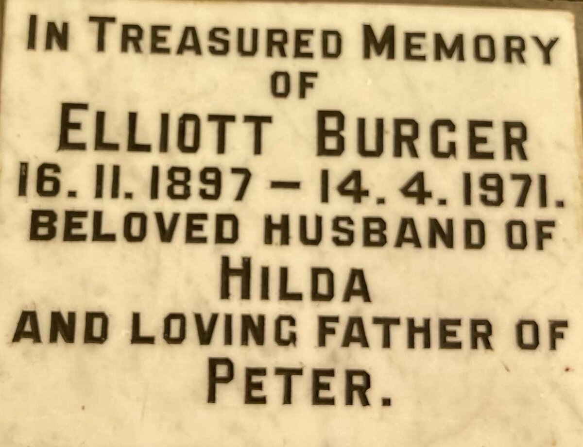 BURGER Elliott 1897-1971