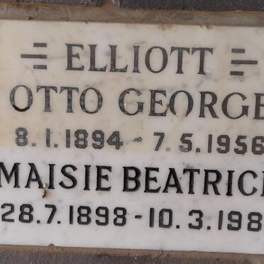 ELLIOTT Otto George 1894-1956 & Maisie Beatrice 1899-1981