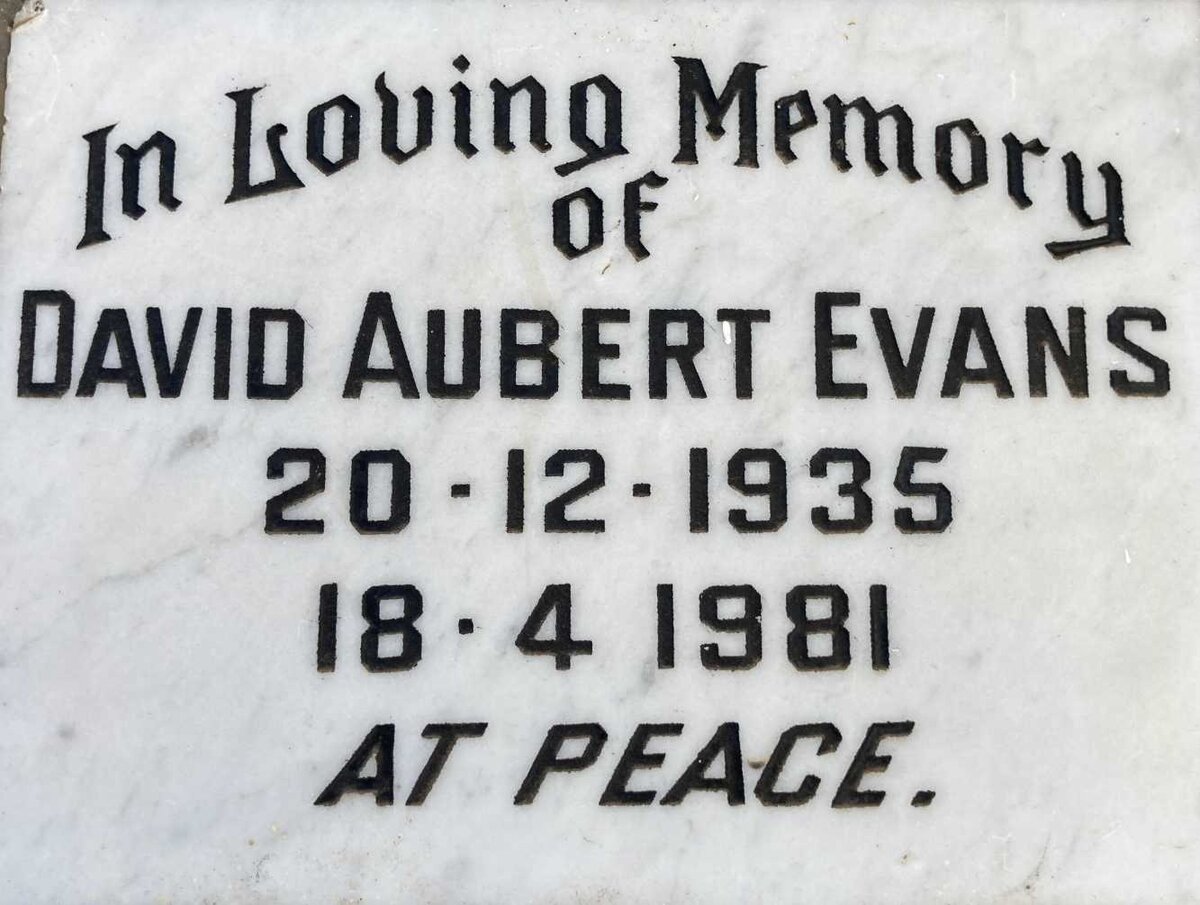EVANS Davis Aubert 1935-1981