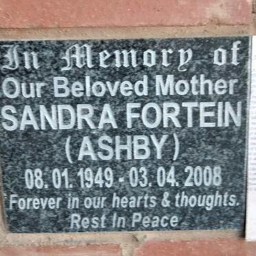 FORTEIN Sandra, nee ASHBY 1949-2008
