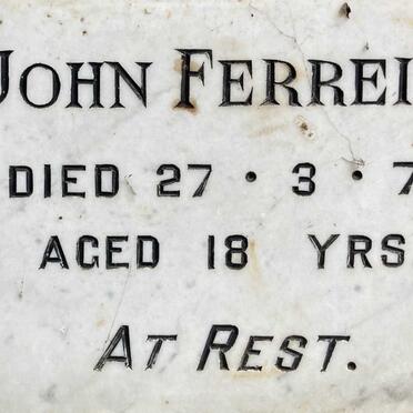FERREIRA John -1976