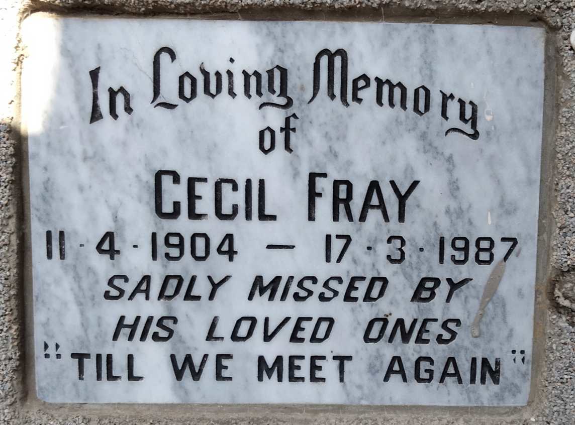 FRAY Cecil 1904-1987
