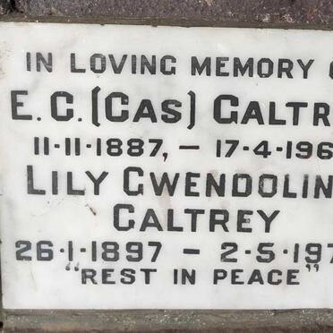 GALTREY E.G. 1887-1967 & Lily Gwendoline 1897-1977