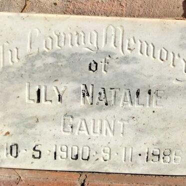 GAUNT Lily Natalie 1900-1981