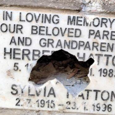 HATTON Herbet -1983 & Sylvia 1915-1996