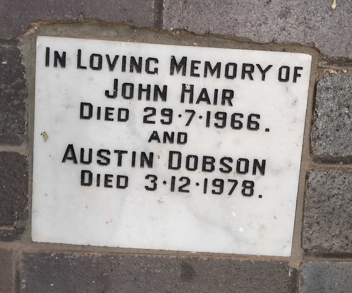 HAIR John -1965 :: DOBSON Austin -1978