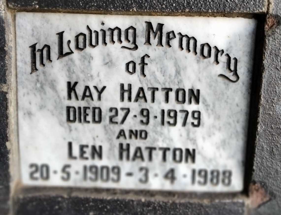 HATTON Len 1909-1988 & Kay -1979