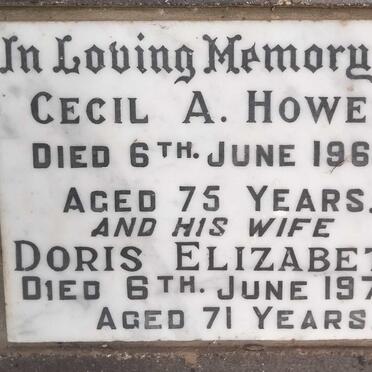 HOWE Cecil A. -1966 & Doris Elizabeth -1971